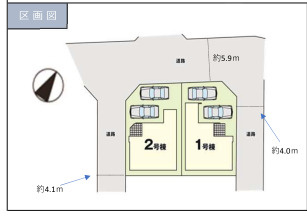 【区画図】 | 福岡市博多区麦野2丁目3期　2号棟（全2棟）【仲介手数料無料・0円】 | 区画図です。2号棟
