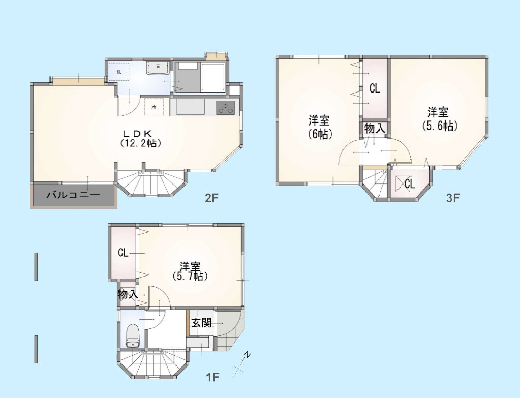 大田区北糀谷2丁目の間取り