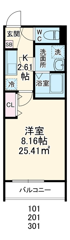 GRADUS若葉の間取り