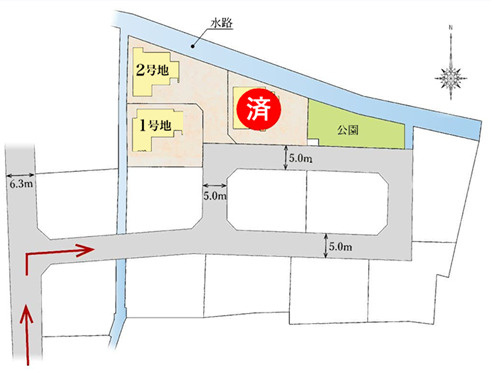 タマタウン御幸木部Ⅲ／南区御幸木部3丁目／2号棟の区画図