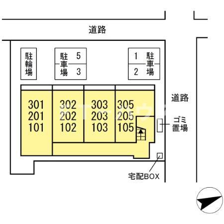 クレール市川の区画図