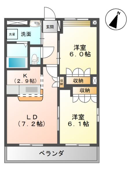 ツインクル・スターⅡの間取り