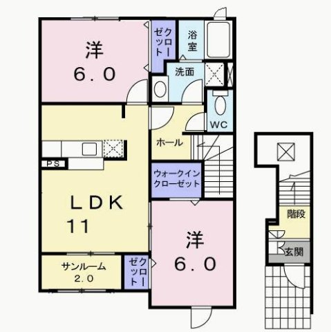 デイジーＡの間取り