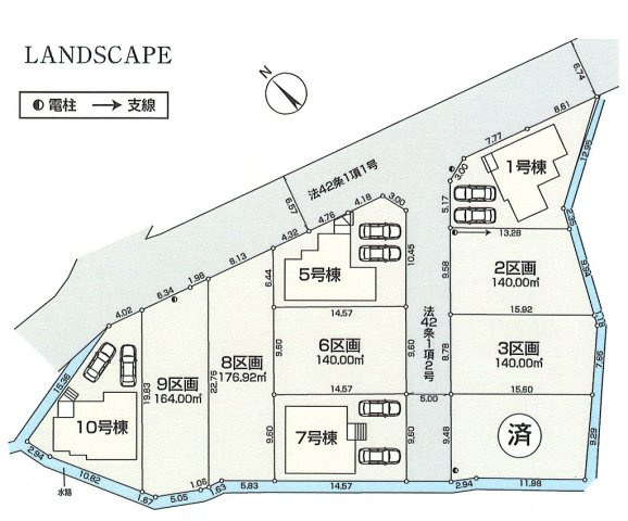 あきる野市平沢　土地全5区画