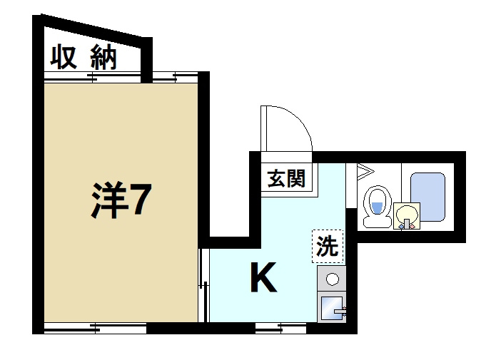 岡本ハイツの間取り