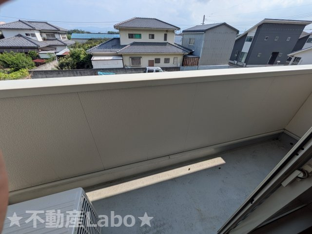 スプリット弐番館のバルコニー