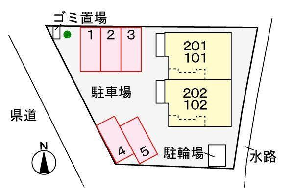 グランステイの駐車場