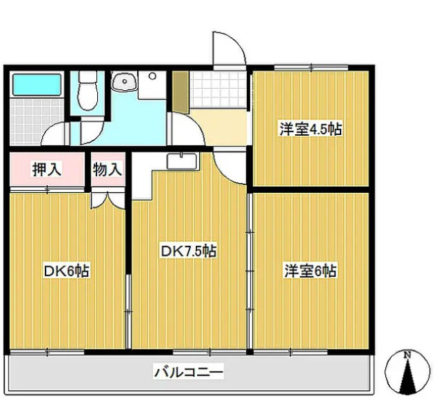 長野県上田市　一棟アパートの間取り