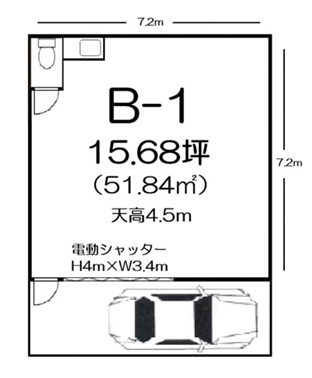 武蔵村山市三ツ藤３丁目の倉庫の間取り