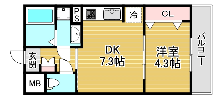 リアライズ長居公園通の間取り