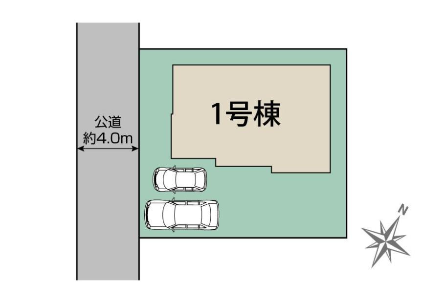 牛久市栄町6丁目　新築戸建の区画図