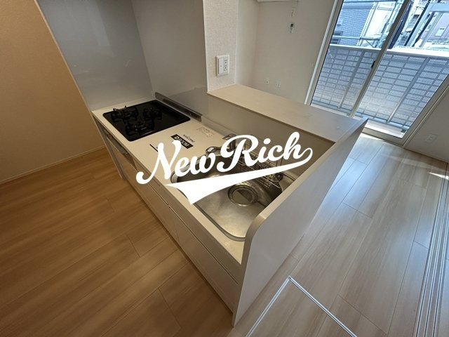 伊勢崎市赤堀今井町２丁目のアパートのキッチン