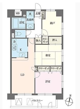 本駒込Kマンションの間取り