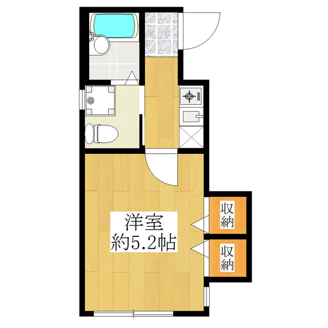 ＢＥテラス十条の間取り|バス・トイレ別♪１Ｋタイプ☆