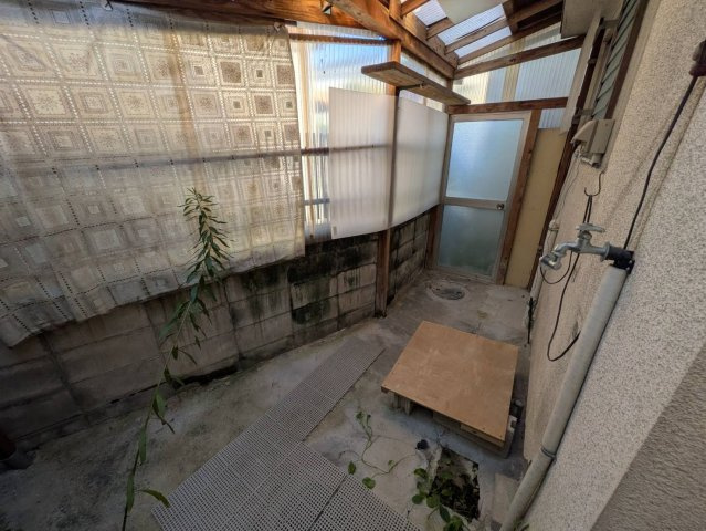 白水戸建の庭