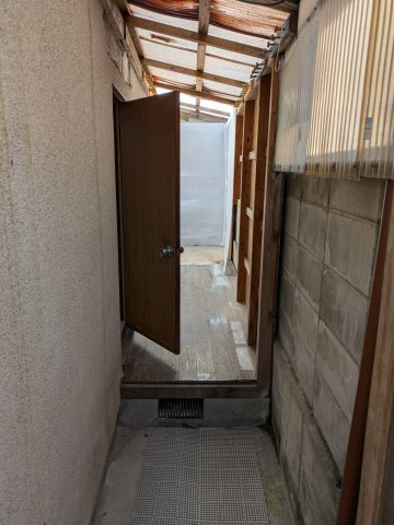 白水戸建の庭