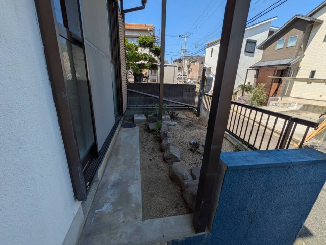 白水戸建の庭