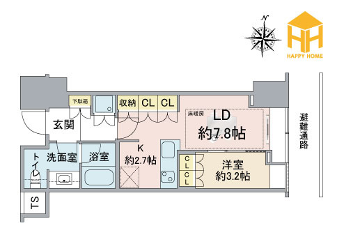 Brillia Tower 堂島の間取り|※現況と図面が異なる場合現況を優先いたします。