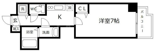 ALZA松ヶ枝の間取り|ALZAmatsugae.（アルザマツガエ）　開放感のある間取り