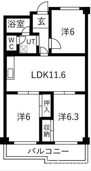 セントマンションむらやまの間取り