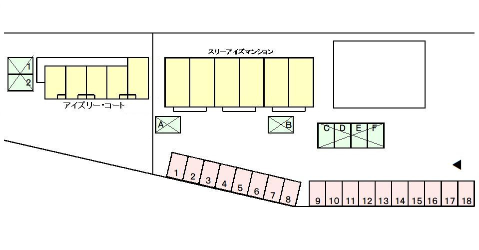 スリーアイズマンションの区画図