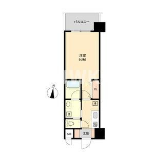名古屋市中村区名駅南５丁目の賃貸マンションの間取り