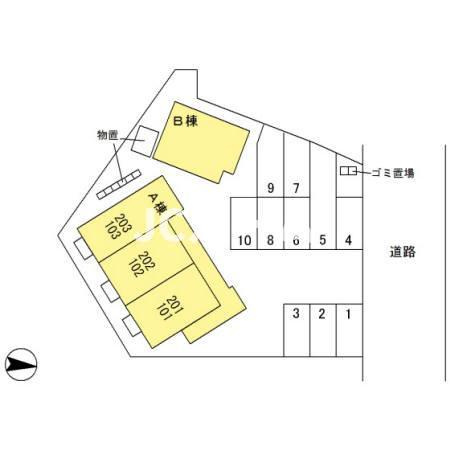 Aznable Aの区画図