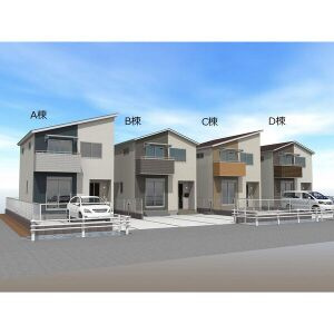 熊澤様戸建賃貸住宅A棟の外観パース