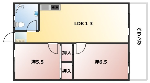 【間取り】 | コーポラスきゆな