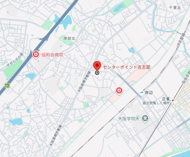 センターポイント吉志部の地図