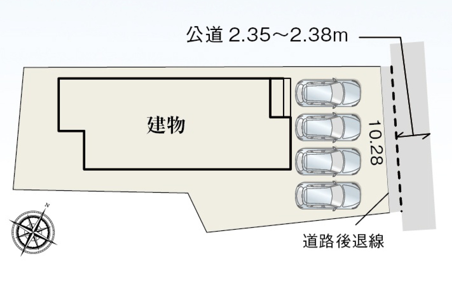 新築戸建　平屋　静岡市駿河区広野４丁目　全１棟　１号棟の区画図