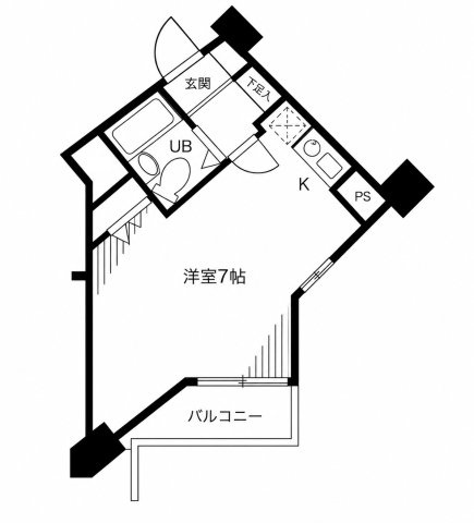 横浜市中区長者町１丁目の賃貸マンションの間取り