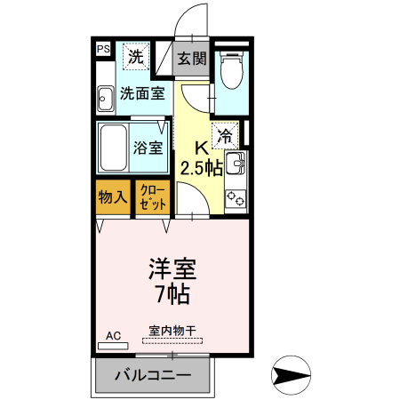 ウィットまい田崎の間取り