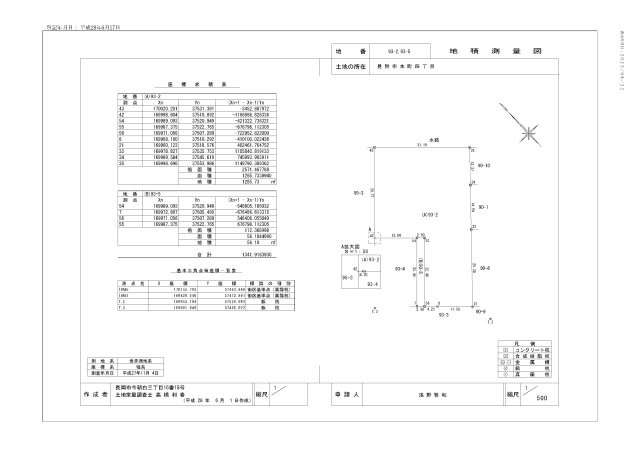 見附市本町4丁目　売土地（更地渡し）【商談中】の土地図