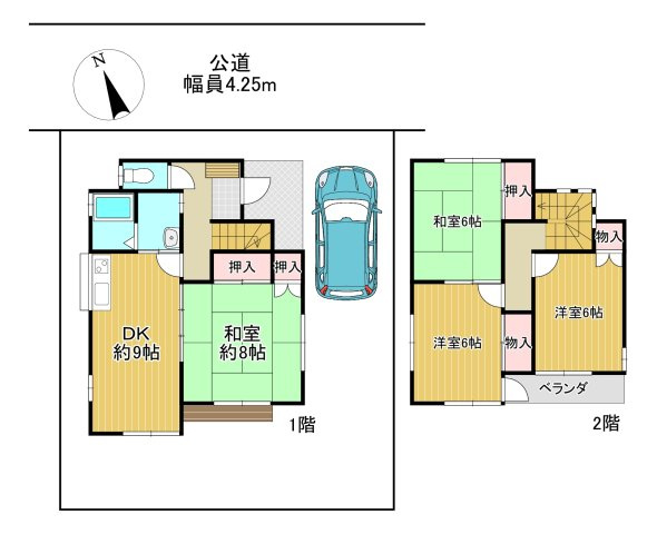 【間取り】 | 大里郡寄居町富田　中古住宅