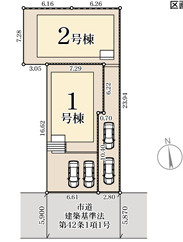 南区長住第九　2号棟の区画図