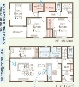 南区長住第九　2号棟の間取り