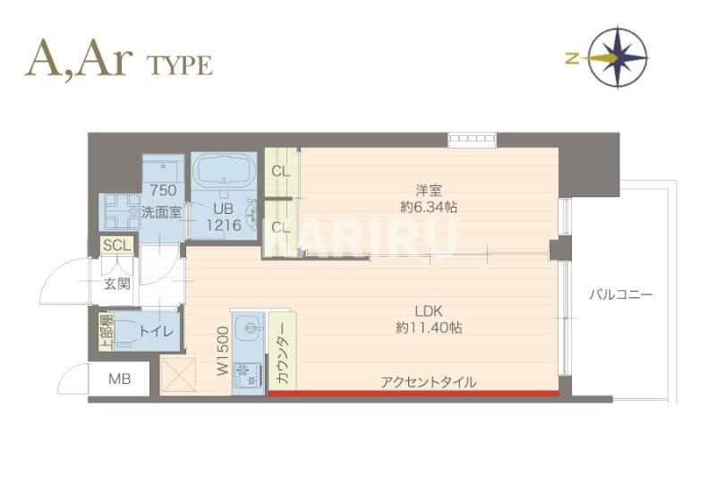 プレジオ城東の間取り