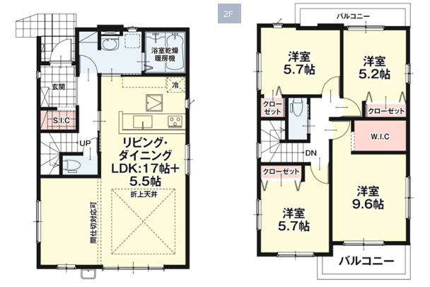 福岡市東区美和台４期　１号棟の間取り