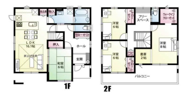 【間取り】 | 行田市緑町D号棟　中古戸建