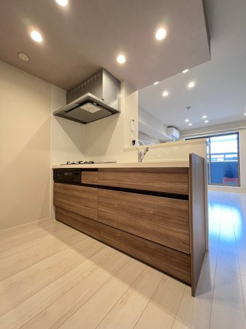 泉大津市昭和町の賃貸マンションのキッチン|コンパクトなキッチンで掃除もラクラク