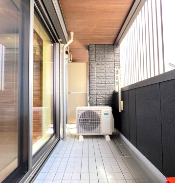 泉大津市昭和町の賃貸マンションのバルコニー|落ち着いた時間を過ごせるバルコニーです