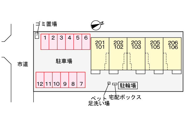 クラールパプリカCの区画図