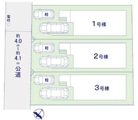 福岡市西区横浜6期　１号棟の区画図