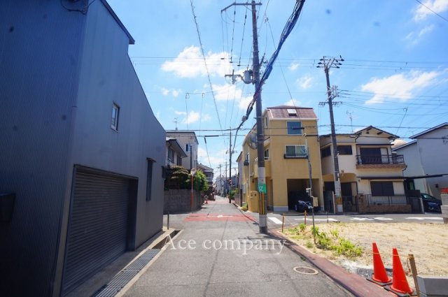【前面道路含む現地写真】 | 八尾市堤町2丁目 | 【前面道路：東側幅員4.5ｍ】