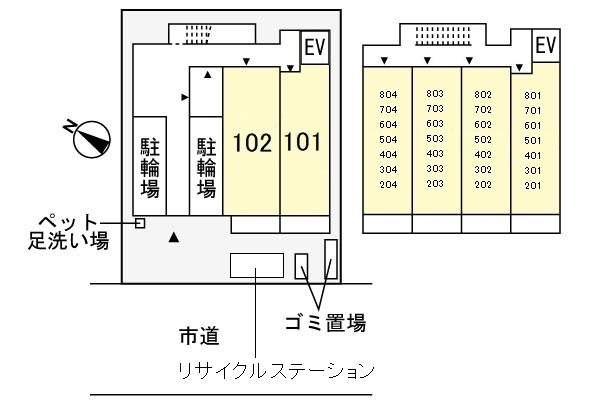 ヴェルテス・サウスコート１０の区画図