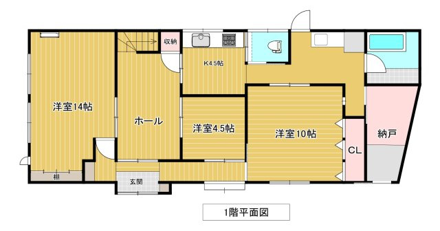 遠野市早瀬町１丁目の一戸建ての間取り