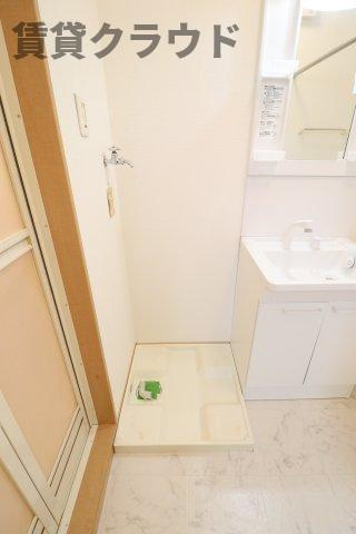 EL SURの洗面所|脱衣スペースもあります