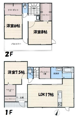 山武市椎崎　中古戸建の間取り|図面と現況に相違がある場合、現況を優先致します。