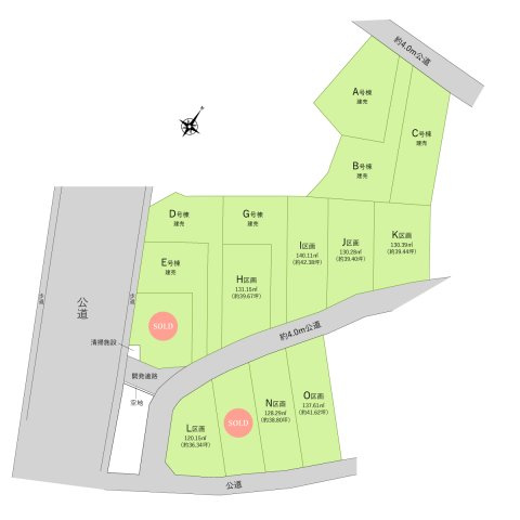 川越市大字小室の売地
